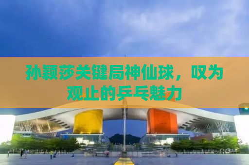 孙颖莎关键局神仙球，叹为观止的乒乓魅力